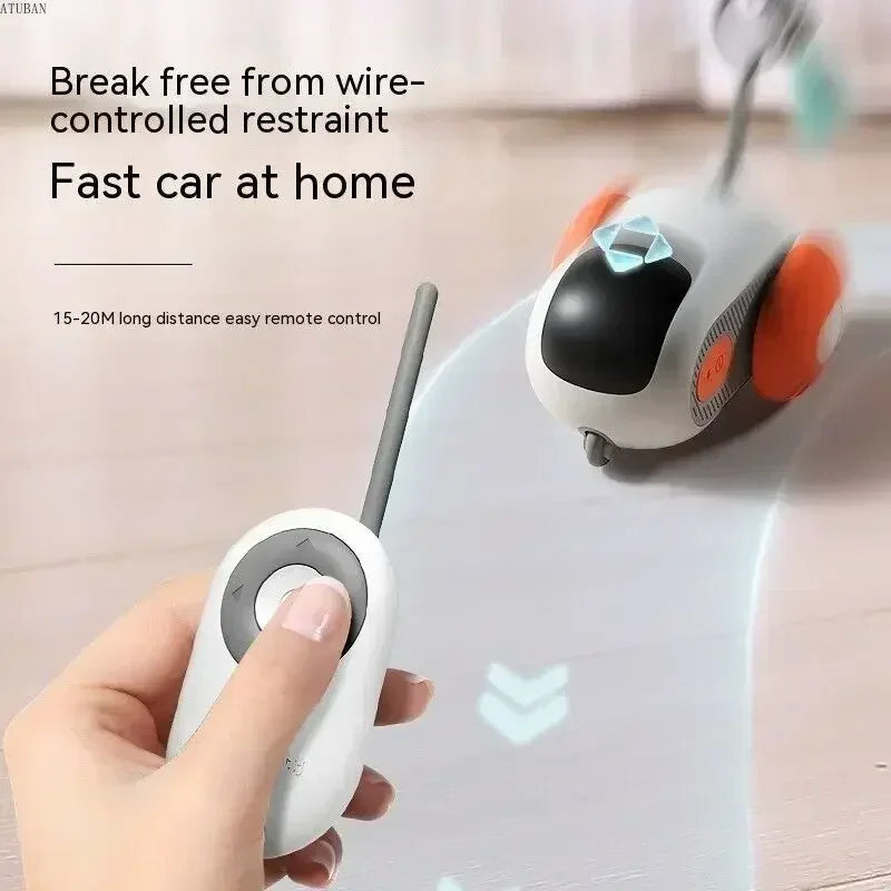 Interactive Smart Cat Toy Car and Automatic Moving Remote Control Ball for Indoor Pets