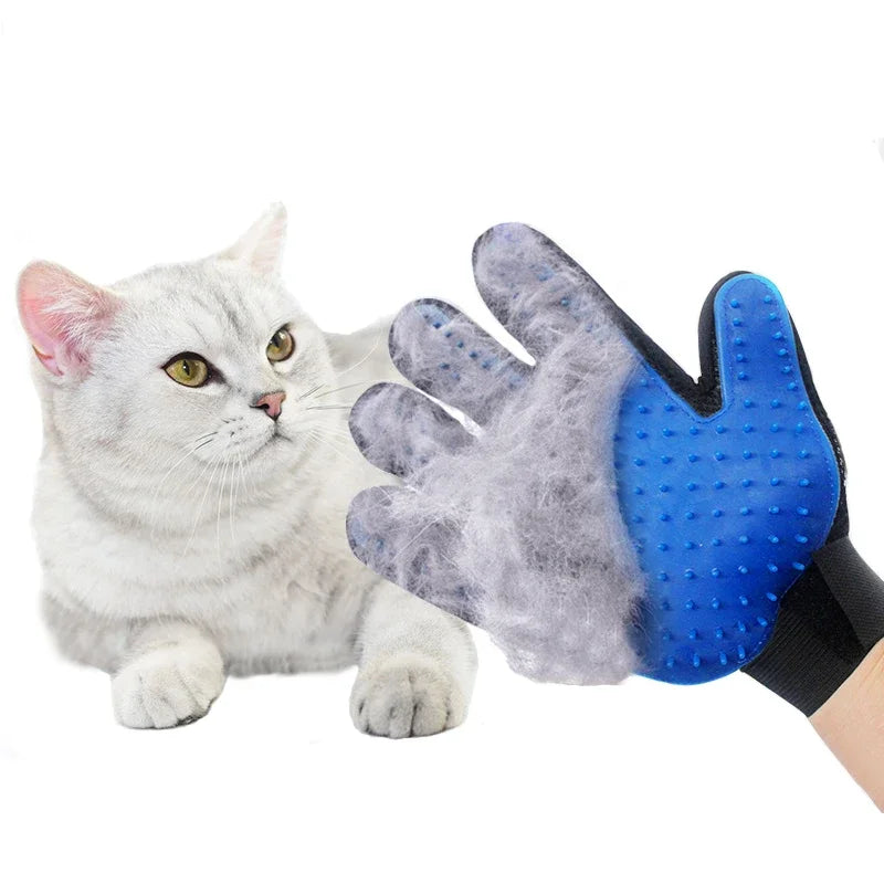 Cat Grooming Glove Cat Brush Hair Comb Glove Silicone Comb for Cats Hair Remove Dog Massage Glove Pet Dog Bath Cleaning Supplies