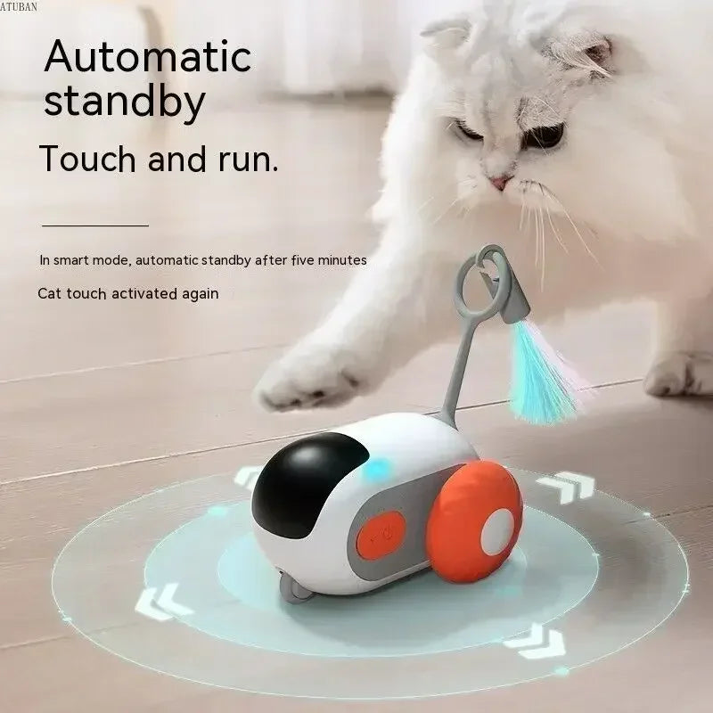 Interactive Smart Cat Toy Car and Automatic Moving Remote Control Ball for Indoor Pets