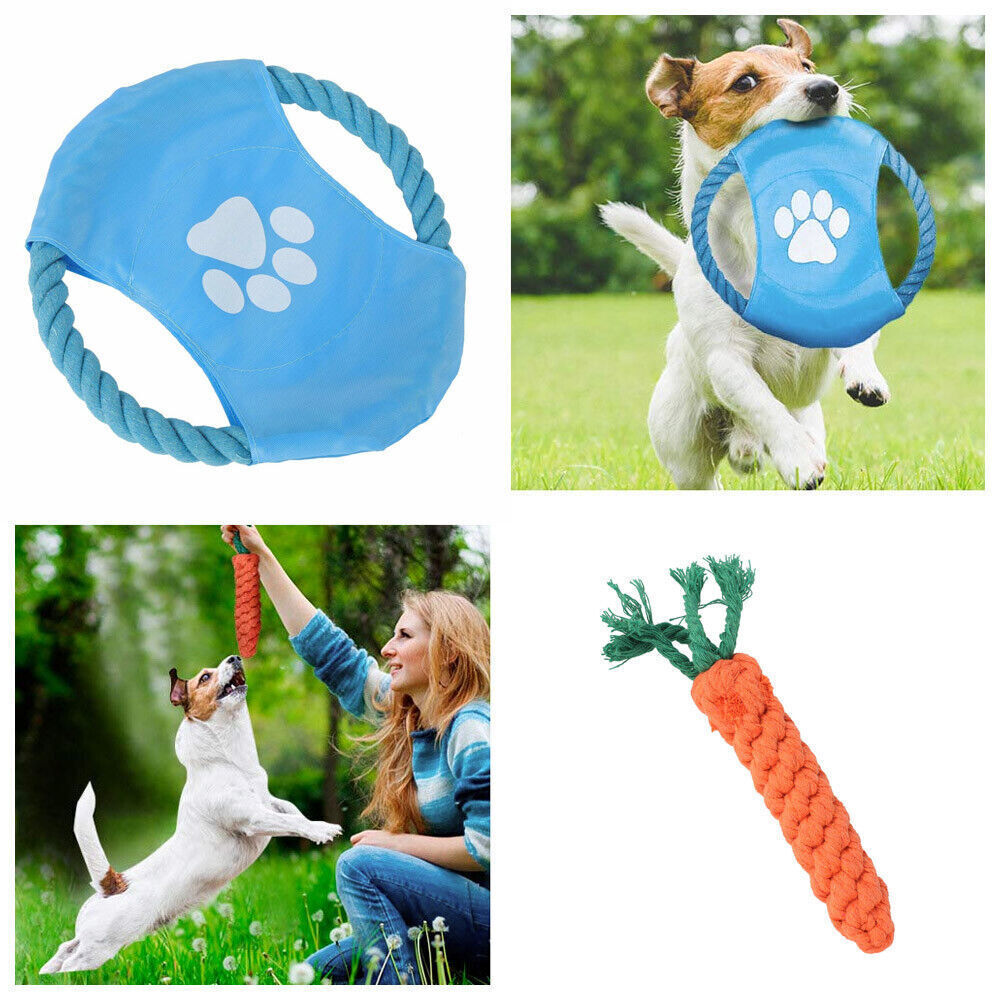 15-Tlg Set Hunde Spielzeug Aus Seil Kauspielzeug Pet Dog Toy Hund Welpen Kauen